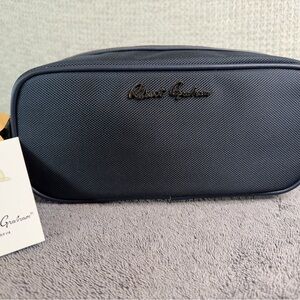 Robert Graham Modern Style Navy Travel Toiletries Bag